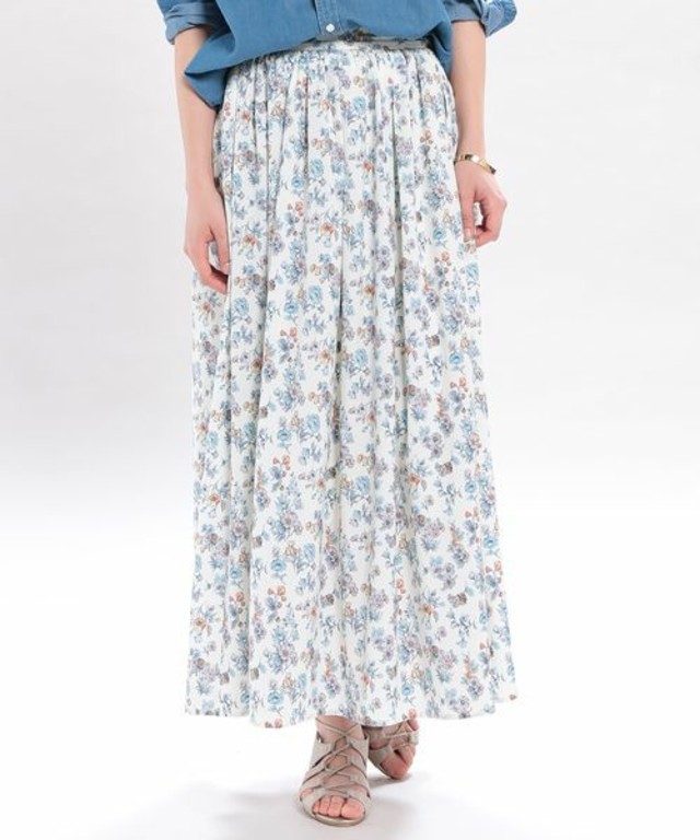 ROPE' PICNIC ボタニカルプリントマキシスカート