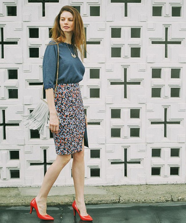 アシメスリットワンピース