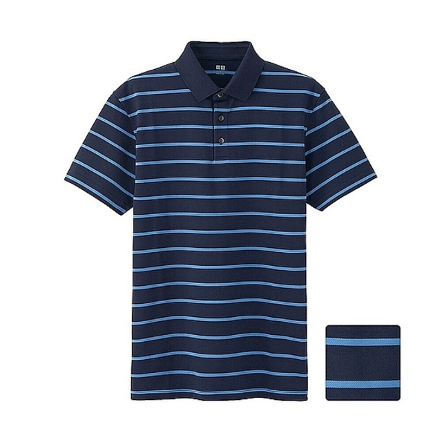 MEN ドライカノコボーダーポロシャツ(レギュラー・半袖)