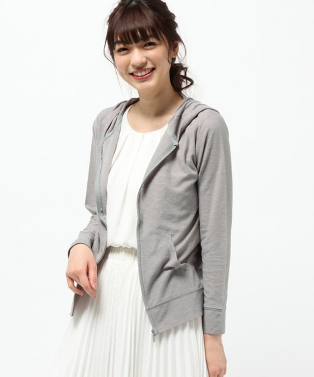 fort point ナシジフルZIP無地パーカー