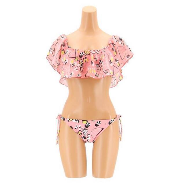 Beach ラッフルビスチェビキニ