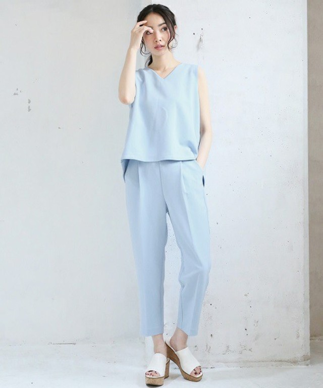 【apart by lowrys】PスパンタックNS セットアップ