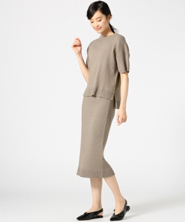 【apart by lowrys】ワイドリブセットアップ