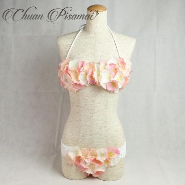 ハンドメイドフラワービキニ