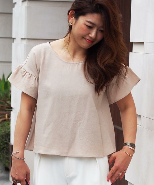 【Jewel Changes】袖フレア Aライン S/S プルオーバー