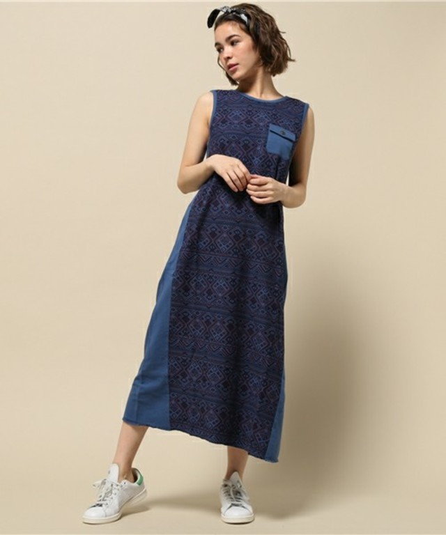 avirex/ アヴィレックス/ L-NATIVE PATTERN REVERSIBLE ONE PIECE/ ネイティブパターン リバーシブル ワンピース