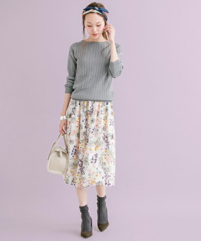 URBAN RESEARCH / UR フローラルプリントガウチョパンツ