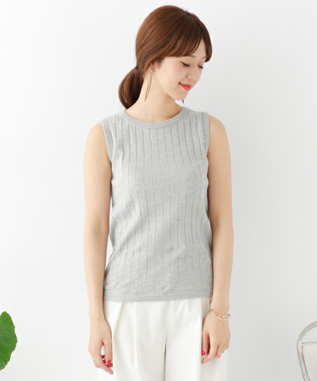 DOORS 針抜きフライスノースリーブ