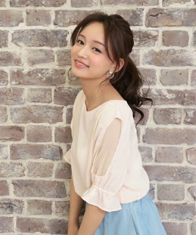 who's who Chico  袖シースルーブラウス