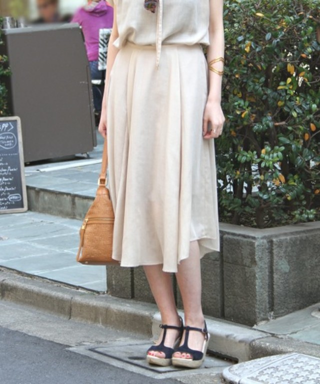 Spick & Span  タンブラーイレギュラーヘムスカート