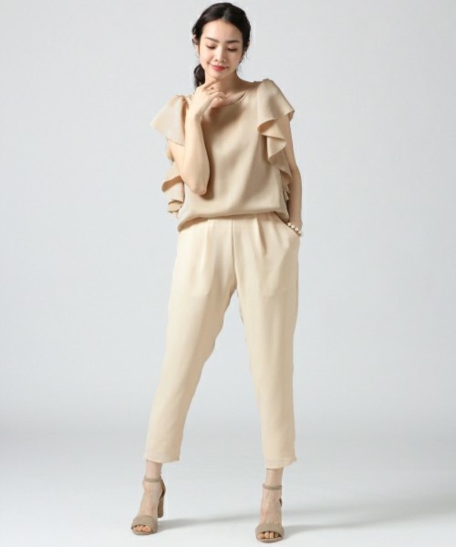 apart by lowrys　ソデフリルサロペット　721834