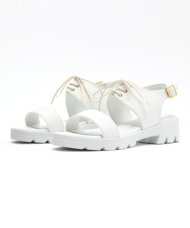 レースアップスポーツサンダル