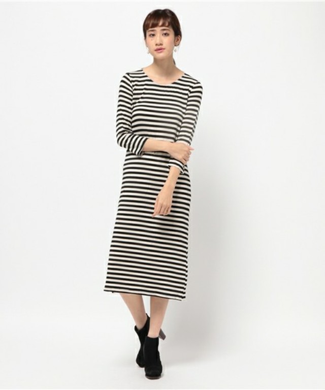 nano・universe  ITALY製ボーダーカットマキシ