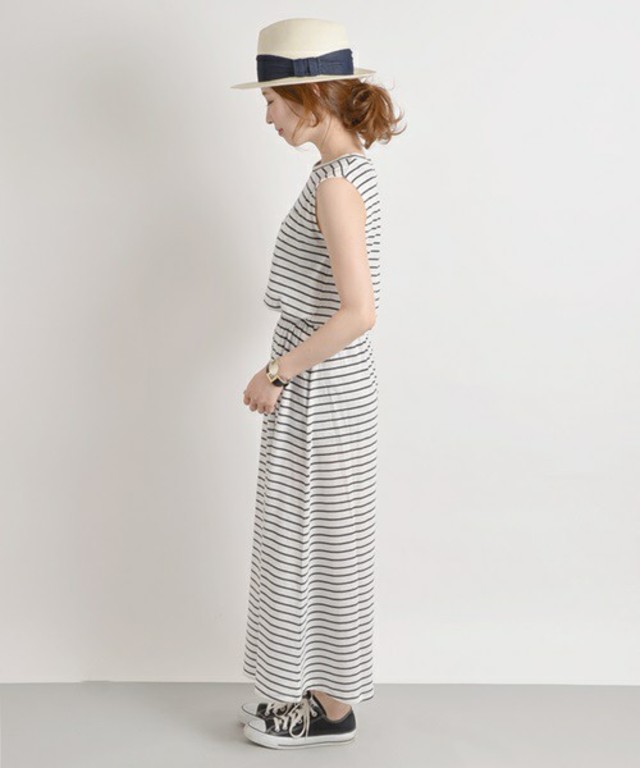 Khaju　ボーダーフレアロングワン