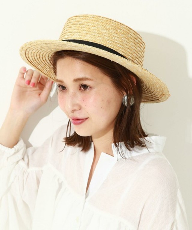 ブレードリボンカンカン帽/AEBFC BRAID RBN カンカン