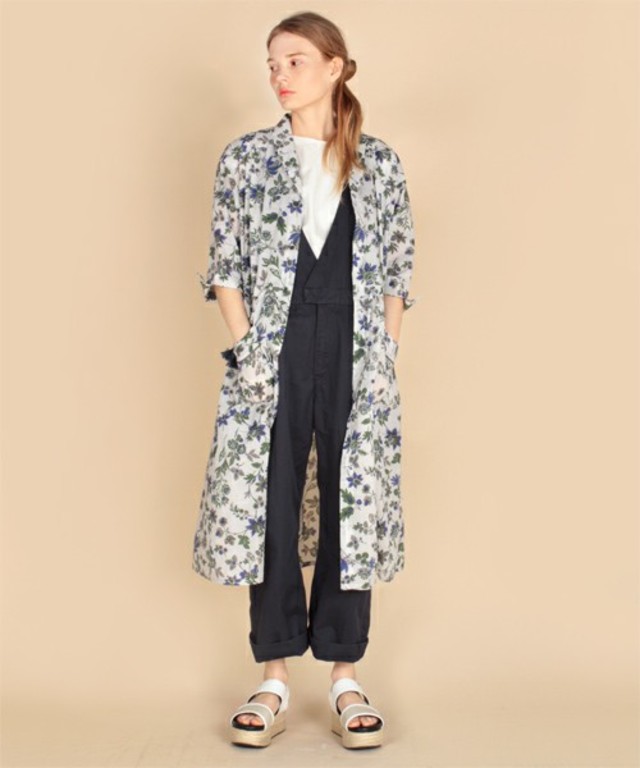 RNA-N  D1342 オリジナルオリエンタル柄プリントガウンワンピース