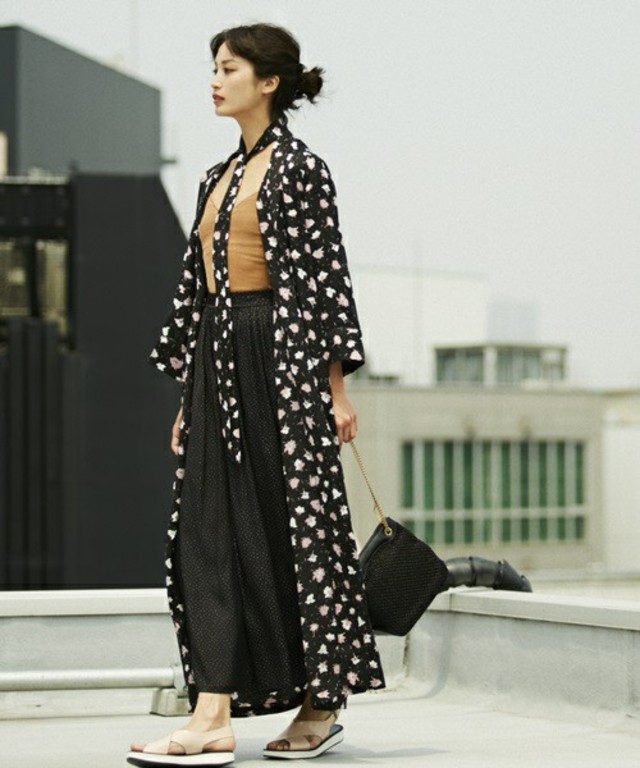 EDIT. FOR LULU  フラワープリントガウン