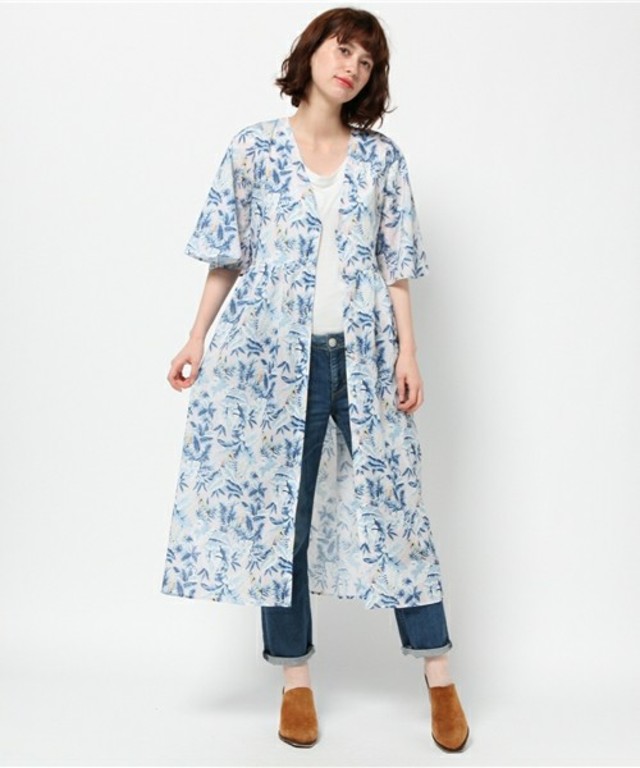 Ray Cassin  リーフ柄ガウン