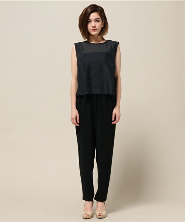 ADAM ET ROPE'  ブラウス＆ベアトップパンツセット