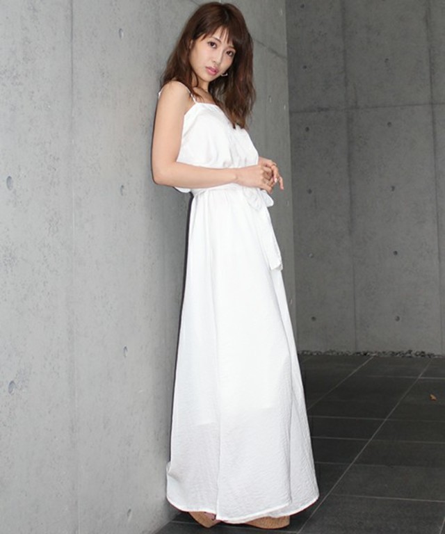 MICOAMERI  ヴィンテージサテンワイドロンパース