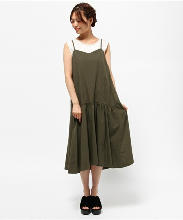 ボリュームキャミワンピース