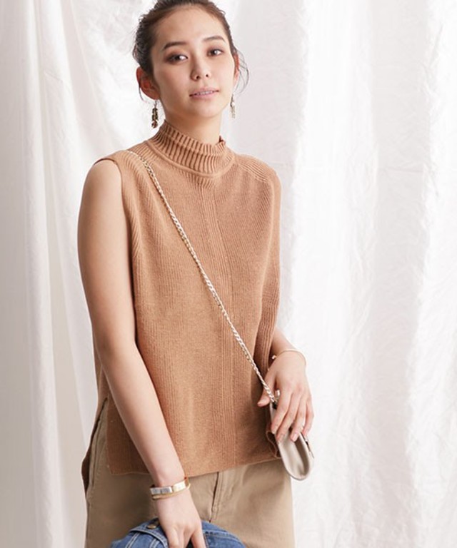 畦ニットベスト