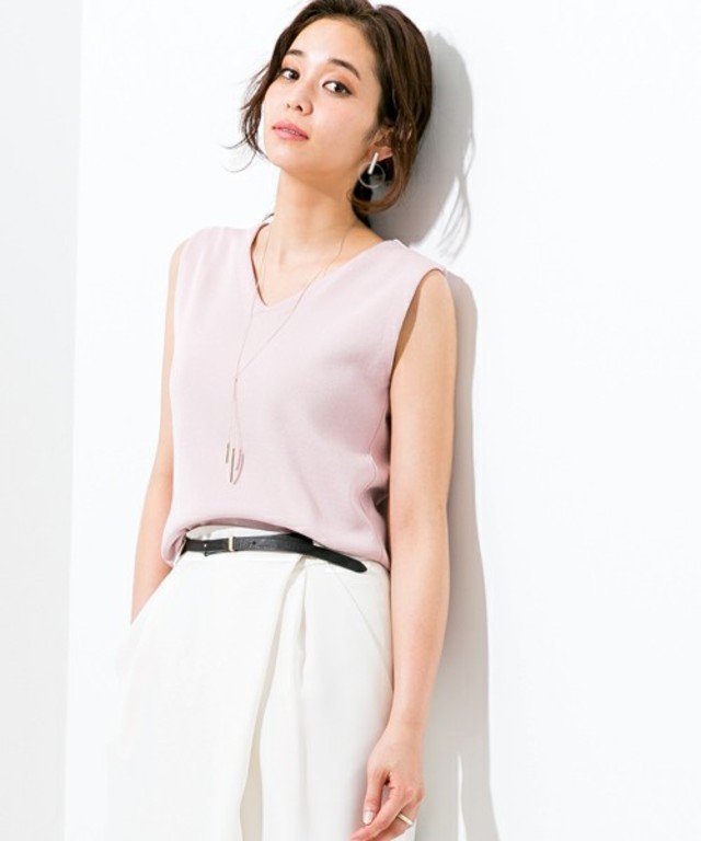 STUDIOUS　シームVネックニット