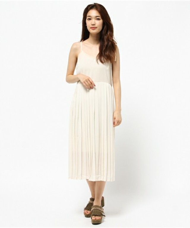 肩リボンプリーツ切替OP