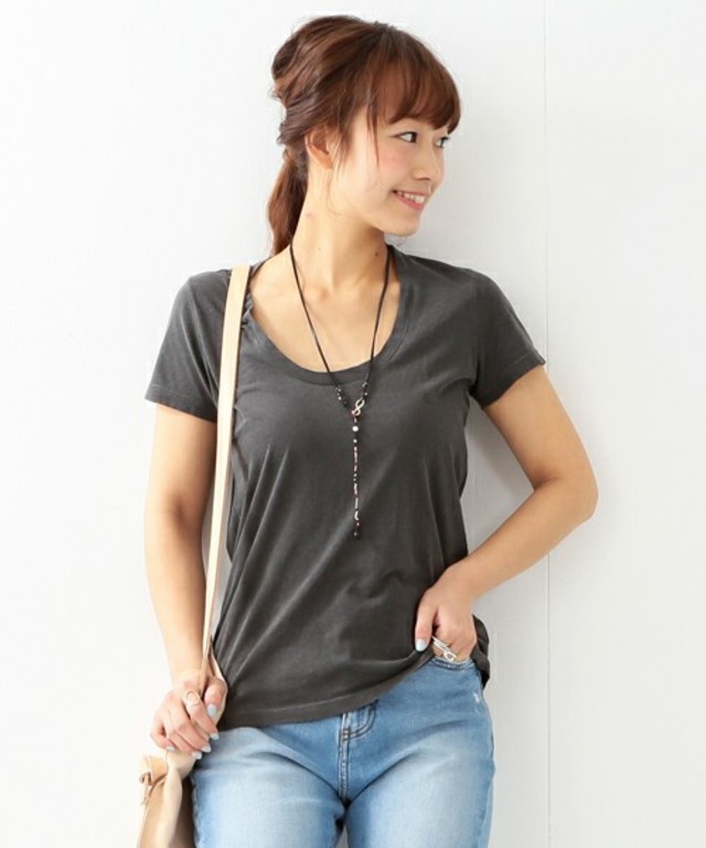 【Ray BEAMS】スクープネック Tシャツ