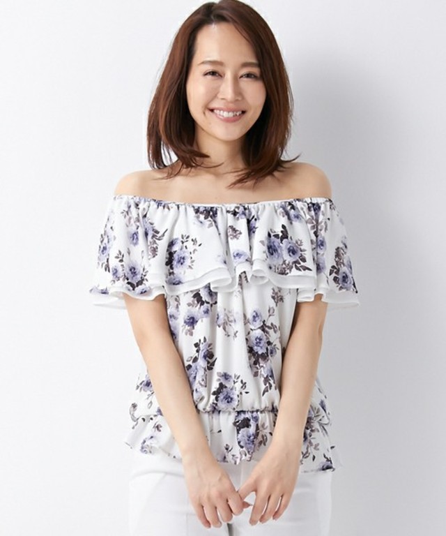 花柄ＪＺオフショルダー