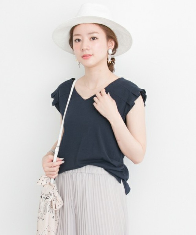 【URBAN RESEARCH】袖フリルTシャツ