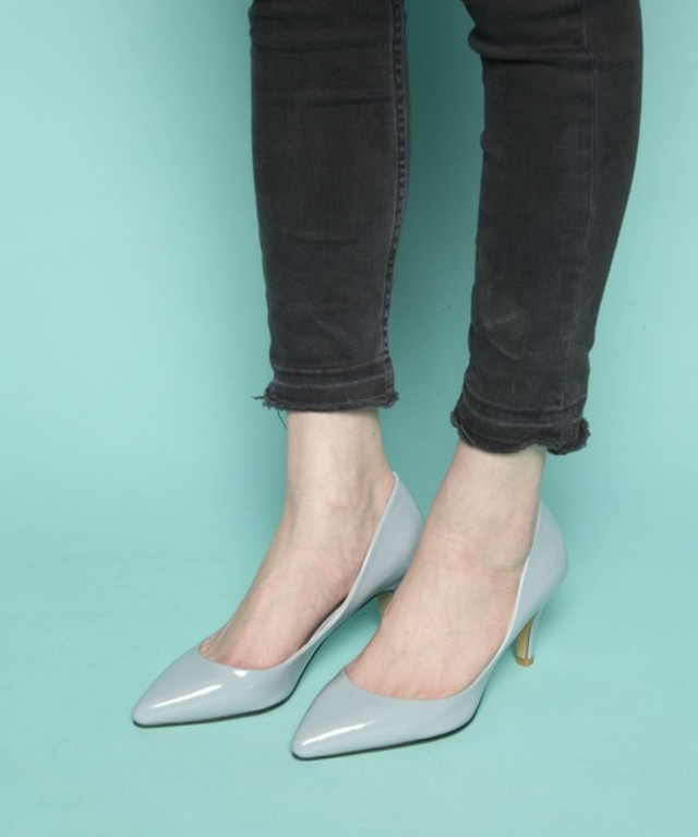 ポインテッドトゥヒールパンプス
