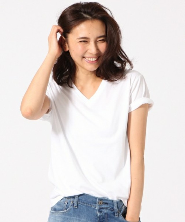 GLOBAL WORK / オーガニックVネックT半袖/720395