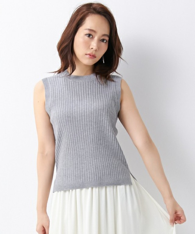 INGNI つまり衿ワイドリブノースリ/ニット-2016SS-