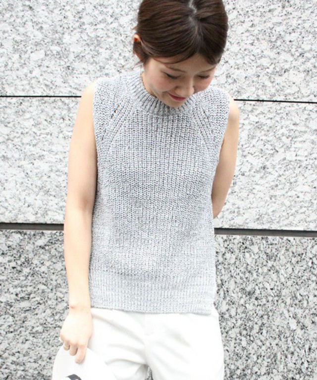 Spick and Span Noble / コードテープヤーン ノースリーブニット◆