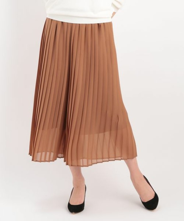 ViS ジオメトリックプリーツガウチョパンツ