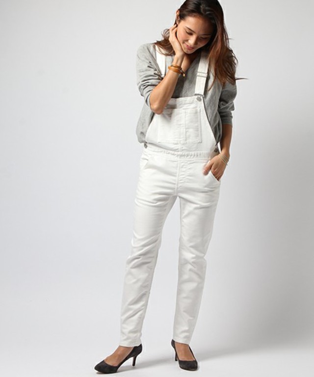 ニットデニムサロペット