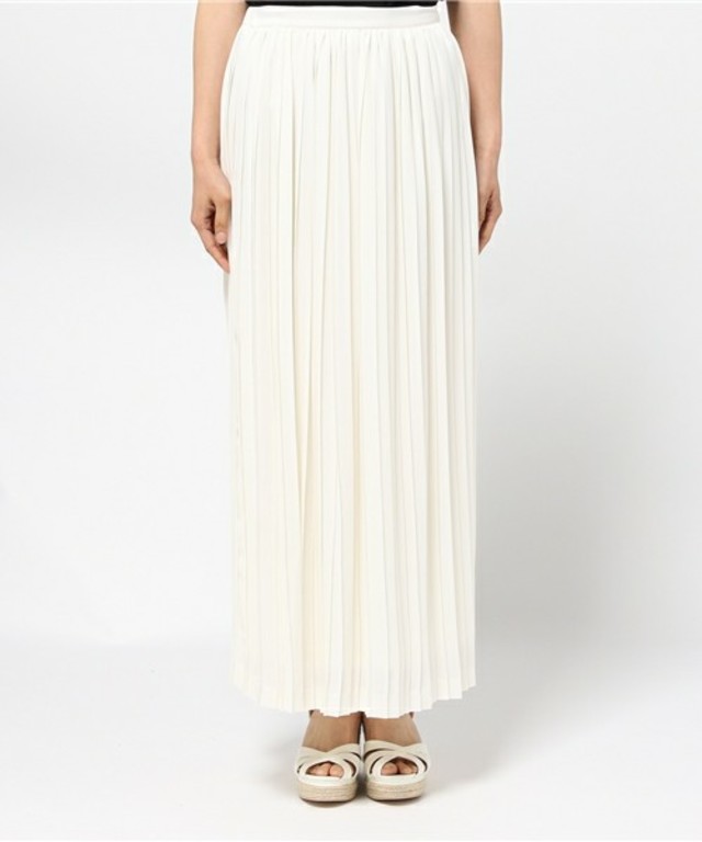 シフォンプリーツマキシスカート