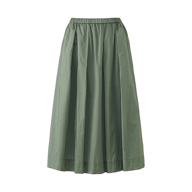 WOMEN コットンミディスカート