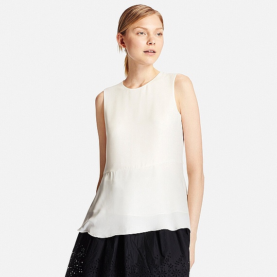 ユニクロ エアリータンクブラウス