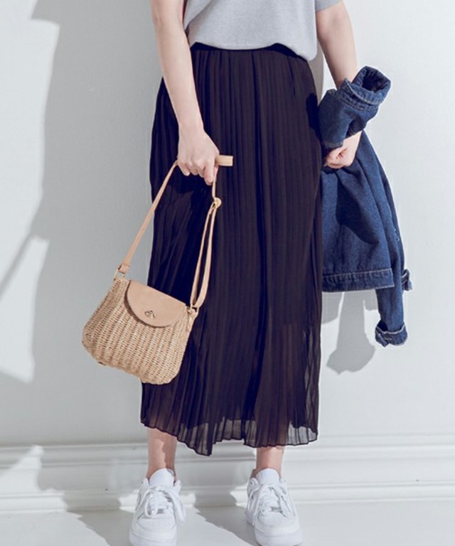 fifth 【Decologコラボ】プリーツシフォンマキシスカート