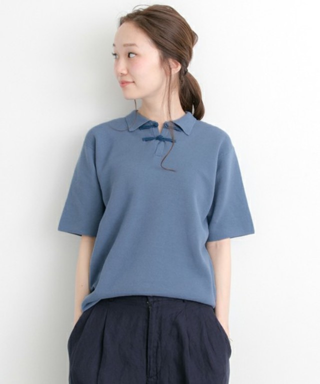 URBAN RESEARCH  ミラノリブS/Sニットポロシャツ