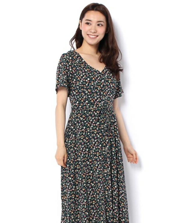 who's who Chico 小花柄ロングワンピース