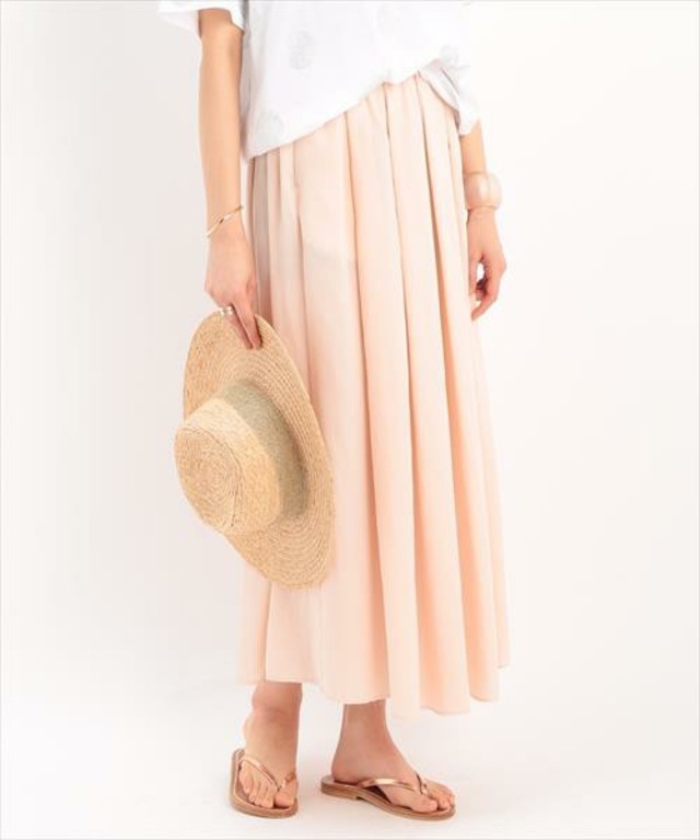 ADAM ET ROPE' エアリータックギャザースカート