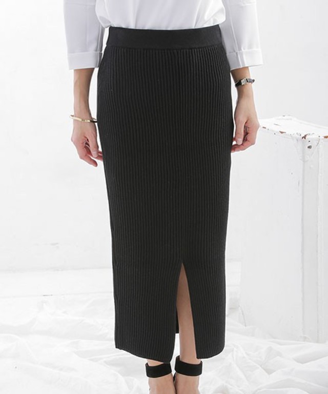 nano・universe ニットIラインスカート
