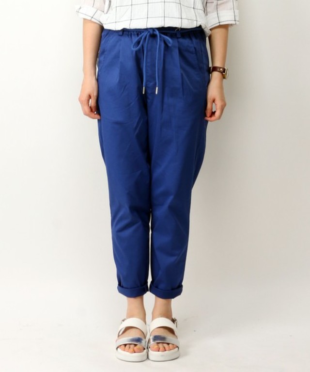 コットンポリウレタンイージーパンツ