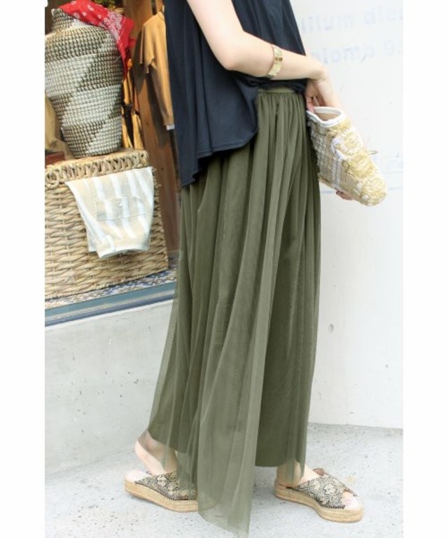 SLOBE IENA マキシチュールリバーシブルスカート