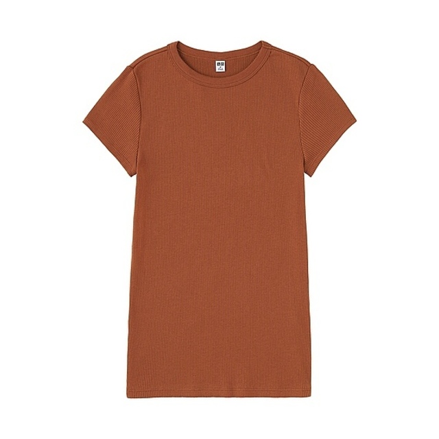 UNIQLO　リブクルーネックT