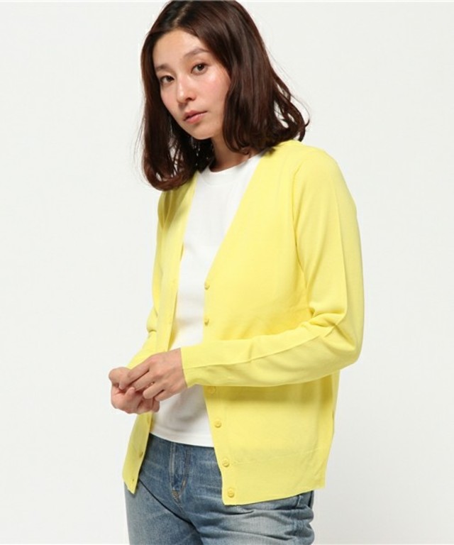 Vネックカラーカーディガン