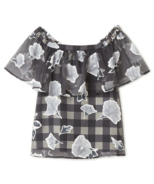 Supreme.La.La オパールギンガムブラウス